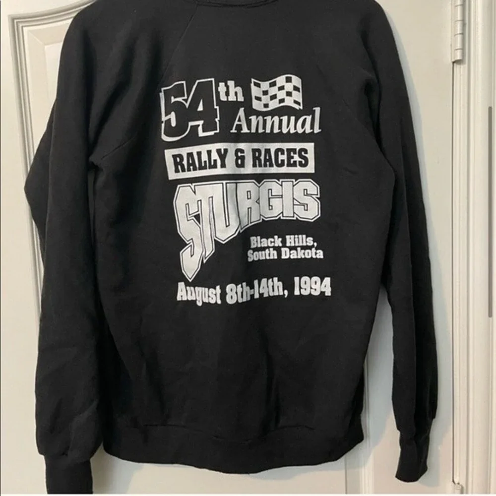 Harley Davidson motorcycle 3D emblem spellout pullover sweatsuit vintage 90s